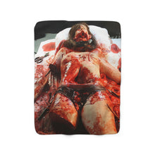 Load image into Gallery viewer, Bouquet of Guts and Gore Sherpa Fleece Blanket