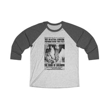 Load image into Gallery viewer, The Song of Solomon Vintage Ad Unisex Tri-Blend 3/4 Raglan Tee