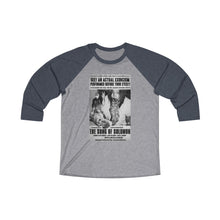 Load image into Gallery viewer, The Song of Solomon Vintage Ad Unisex Tri-Blend 3/4 Raglan Tee